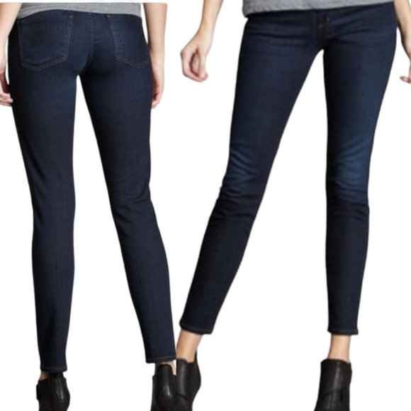 Citizens of Humanity Thompson Mid-rise Cropped Ankle Skinny Jean Dark Wash 24 - Picture 1 of 8